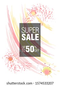 Dynamic modern fluid mobile for sale banners. Sale banner template design, Super sale special offer set.Vector illustration