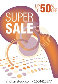 Dynamic modern fluid mobile for sale banners. Sale banner template design, Super sale special offer set.Vector illustration