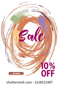 Dynamic modern fluid mobile for sale banners. Sale banner template design, Super sale special offer set.Vector illustration