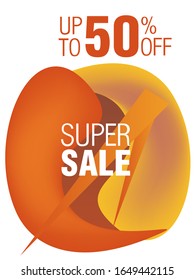Dynamic modern fluid mobile for sale banners. Sale banner template design, Super sale special offer set.Vector illustration