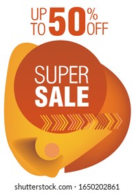 Dynamic modern fluid mobile for sale banners. Sale banner template design, Super sale special offer set.Vector illustration