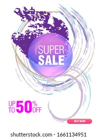 Dynamic modern fluid mobile for sale banners. Sale banner template design. Super sale special offer set. Vector illustration