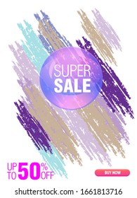 Dynamic modern fluid mobile for sale banners. Sale banner template design. Super sale special offer set. Vector illustration