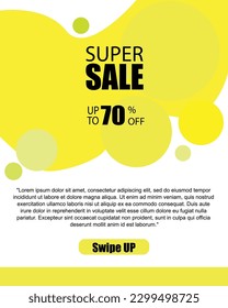 Dynamic modern fluid mobile for sale banners, sale banner template design, super sale special offer set. vector illustration - 7 May 2023,Bogor-west java-Indonesia