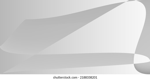 Dynamic Modern Futuristic Grey Modern Design. Alluminium Technology Shape Metallic Illustration. Gray Smooth Digital Layers Gradient Mesh. Fluid Minimal Silver Monochromatic Office Background.