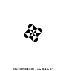 dynamic and modern geometric abstract symbol vector