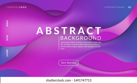 Dynamic Modern Gradient wave Abstract Background Vector