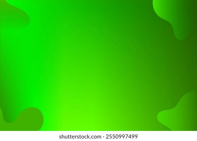 Un fondo abstracto verde dinámico y moderno con Formas suaves y fluidas
