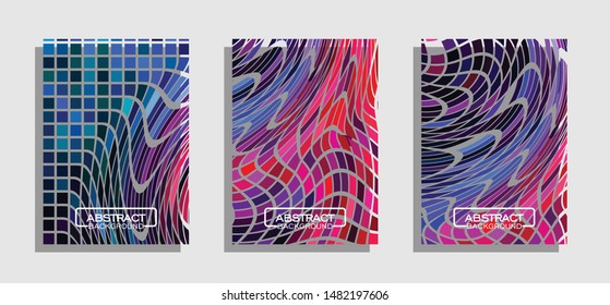 Dynamic modern lines mobile for banners. Vector illustration