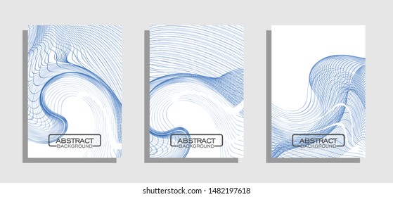 Dynamic modern lines mobile for banners. Vector illustration