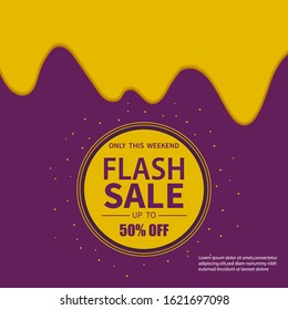 Dynamic modern liquid mobile for banner sales. Banner sale template design, flash Sale special offer . Vector illustrations