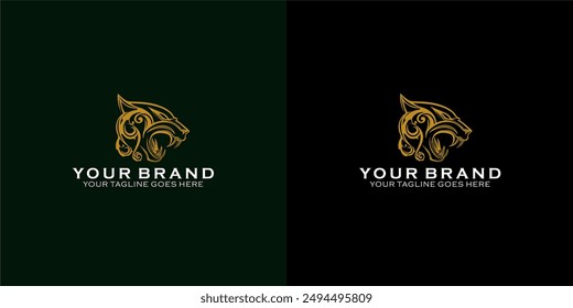 A dynamic modern masculine logo depicting a tiger gives an impression of strength, authority