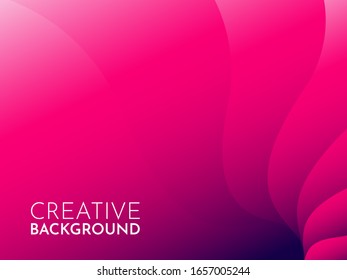 Dynamic modern pink, blue, purple abstract liquid poster design. Fluid design for web landing poster banner mobile. Vector illustration of soft lines. Eps10. Futuristic style creative background. 3d