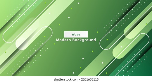 Dynamic modern vibrant green color in eco futuristic business concept
