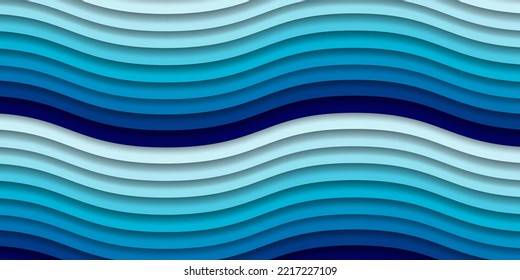 Dynamic monochromatic background wave, 3-dimensional shape