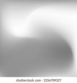 Dynamic Monochromatic Dark Blurred Metallic Gradient Background. Sky Fluid Grey Wavy Sky Swirl Gradient Mesh. Aluminium Soft Liquid Curve Blurry Texture. Silver Light Calm Water Wallpaper.