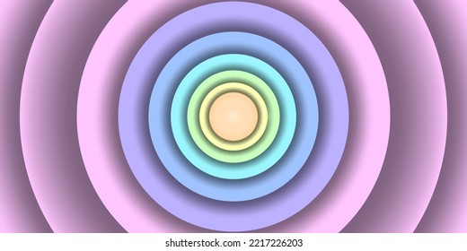 Dynamic monochromatic pink background circle, 3-dimensional shape