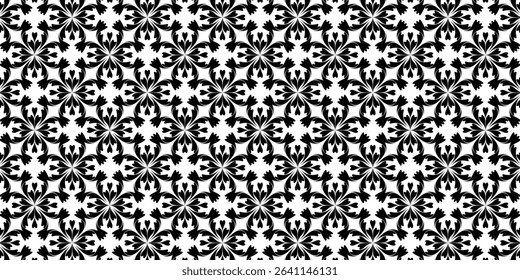 Dynamic Monochrome Seamless Fabric Textile Design Background