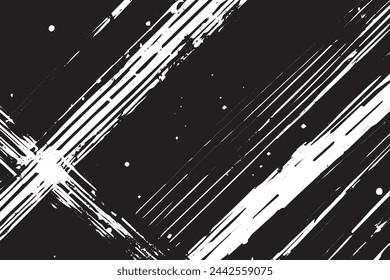 Dynamic Monochrome Texture, Grunge Texture Abstract Background with Striking Black and White Tones