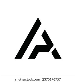 A dynamic monogram flat modern brand unique design logo
