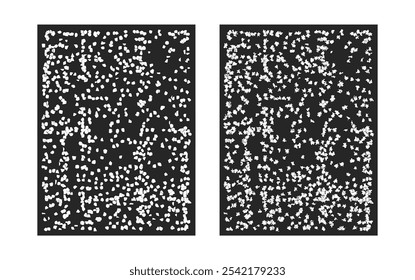 Dynamic mosaic of dotted and hatched lines in a grunge texture pattern, vector background