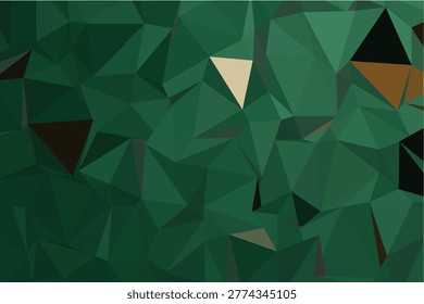 A dynamic mosaic of triangles creating a modern polygon art design, perfect for digital backgrounds, web headers, or creative projects.