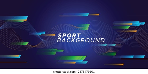 Dynamic motion sports background design. sports pattern
