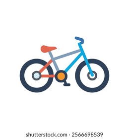 Dynamic Mountain Bike Icon Design