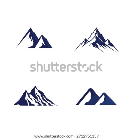 Dynamic Mountain Crest Badge Vector for Expedition, Climbing, and Adventure Organizations