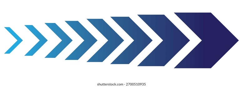 Icono de Flecha móvil dinámica. Icono de flecha de Chevron. Icono de flechas en movimiento. efecto de mezcla, puntero, dirección de velocidad, precaución en la carretera, militar, signo de navegación aislado sobre fondo blanco. Flecha dinámica en movimiento.