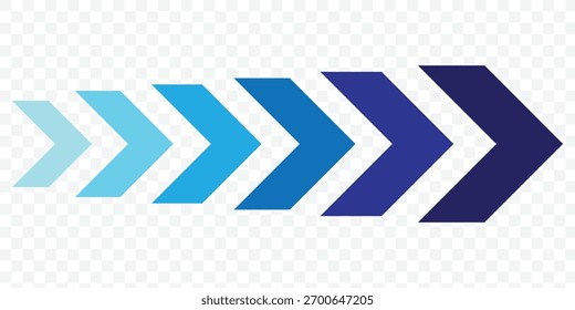 Dynamic moving arrow symbol. Arrow, cursor, dynamic fast symbol sign. eps 10