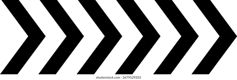Dynamic moving arrow symbol isolated on transparent background. Speed, acceleration, fast sign vector illustration.