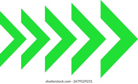 Dynamic moving arrow symbol isolated on transparent background. Speed, acceleration, fast sign vector illustration.