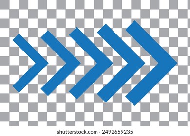 Dynamic moving arrow symbol.Dynamic moving arrow symbol.