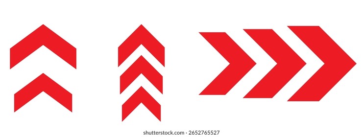 dynamic moving  symbol. speed icon. road lines arrow sign. directional arrow sign. black moving arrow. right swipe arrow for animation. vector illustration on transparent background
