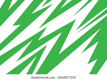 Dynamic multicoloured backdrop featuring jagged spikes and chaotic zigzag patterns