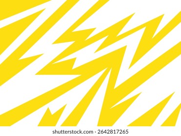 Dynamic multicoloured backdrop featuring jagged spikes and chaotic zigzag patterns