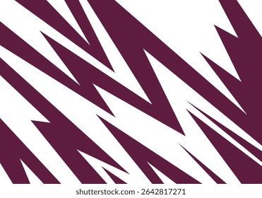 Dynamic multicoloured backdrop featuring jagged spikes and chaotic zigzag patterns