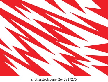 Dynamic multicoloured backdrop featuring jagged spikes and chaotic zigzag patterns
