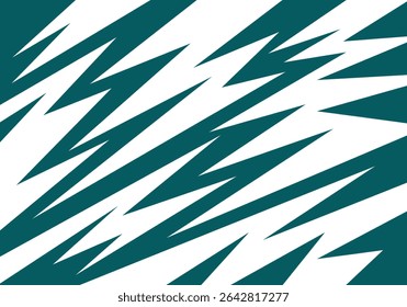 Dynamic multicoloured backdrop featuring jagged spikes and chaotic zigzag patterns