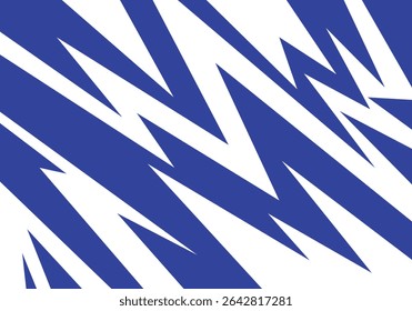 Dynamic multicoloured backdrop featuring jagged spikes and chaotic zigzag patterns