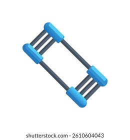 Dynamic Multi-Grip Chest Expander Icon. Design of Fitness and Gym Icons.