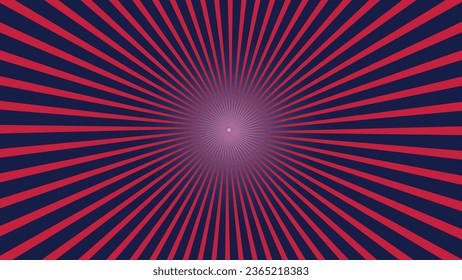 Dynamic navy blue background featuring a bold and vibrant red sunburst vector, radiating energy and excitement. Ideal for injecting a burst of enthusiasm into your design projects