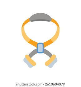 Dynamic Neck Harness Icon for Workouts. Design of Fitness and Gym Icons.