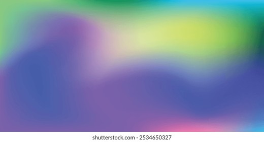 Dynamic Neon Colour Water Liquid Gradient Background. Sunrise Blurred Multicolour Pastel Colourful Gradient Mesh. Curve Sky Glow Bright Light Wallpaper. Fluid Vivid Sunset Vibrant Wavy Design Pic.