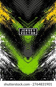 DYNAMIC NEON GREEN GRUNGE TEXTURE FOR SPORTS SHIRT SUBLIMATION