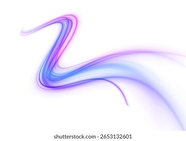 Dynamic neon light and glowing streaks swirl with speed and power in abstract digital vector design featuring flowing lines curves and bright sparks on modern futuristic night background png

