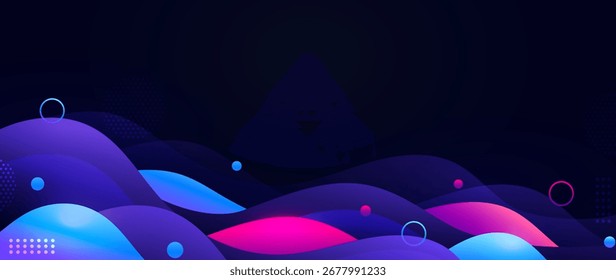 Dynamic neon light gradient background, ideal for trendy and tech-themed projects.