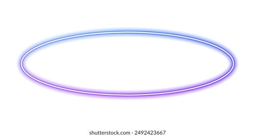 Dynamic Neon Light Trails: Vibrant Gradient Circles and Ellipses for Digital Design