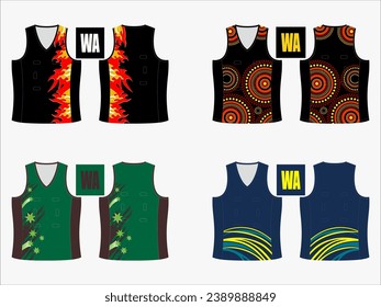 Dynamic Netball Singlet Design for Champions - Exclusive and Trendsetting Sports Apparel 